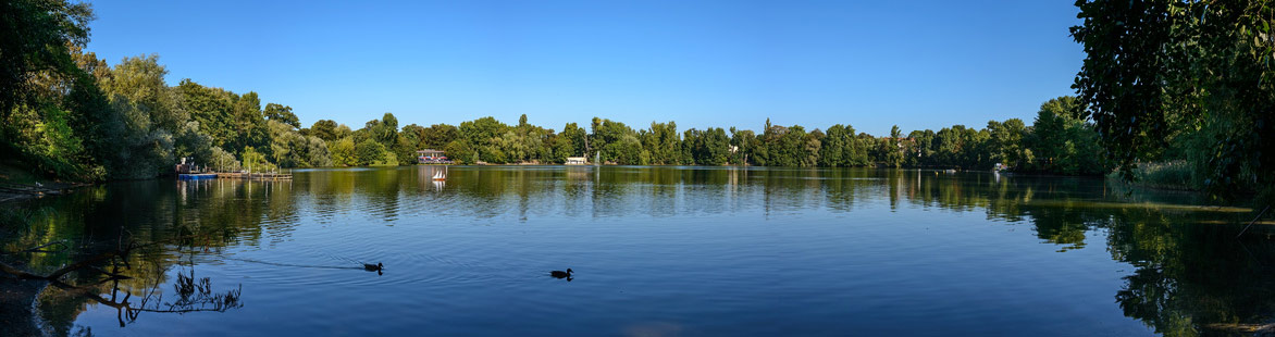 Weiße See Südufer in Berlin Weißensee